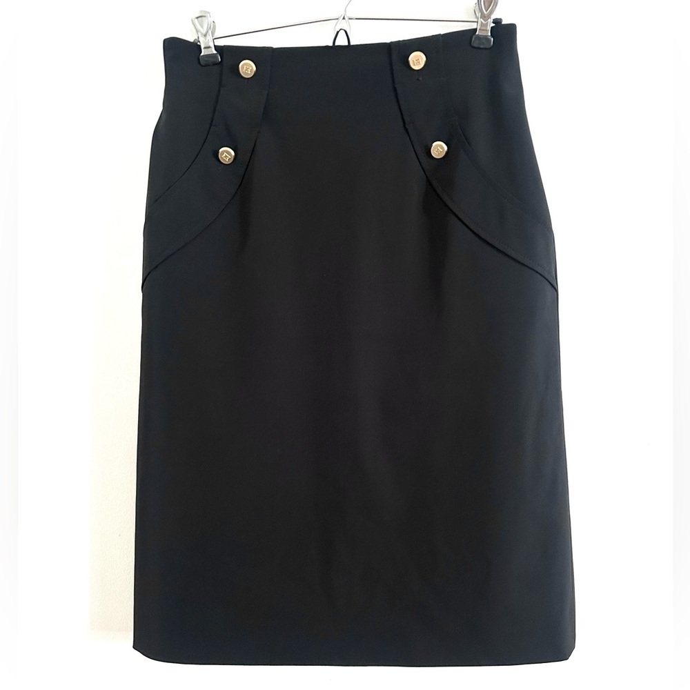 Escada Button Pencil Skirt Size 38
